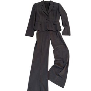 Tahari Mocha Pinstripe Suit